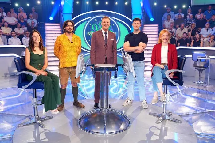 Mit Lederhose und gelbem Hemd: Manuel Rom sorgte auch optisch für Eindruck