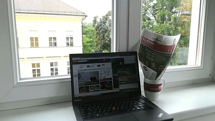 Die Kleine Zeitung bei der Arbeit