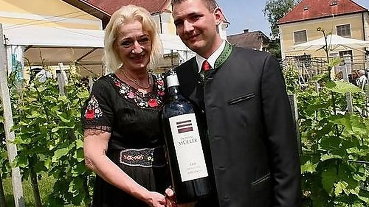 Eva Müller mit ihrem Sohn Yves Michel Müller