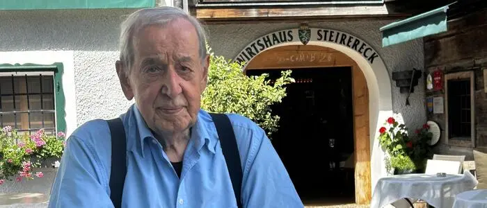Heinz Reitbauer an seiner einstigen Wirkungsstätte im Steirereck am Pogusch