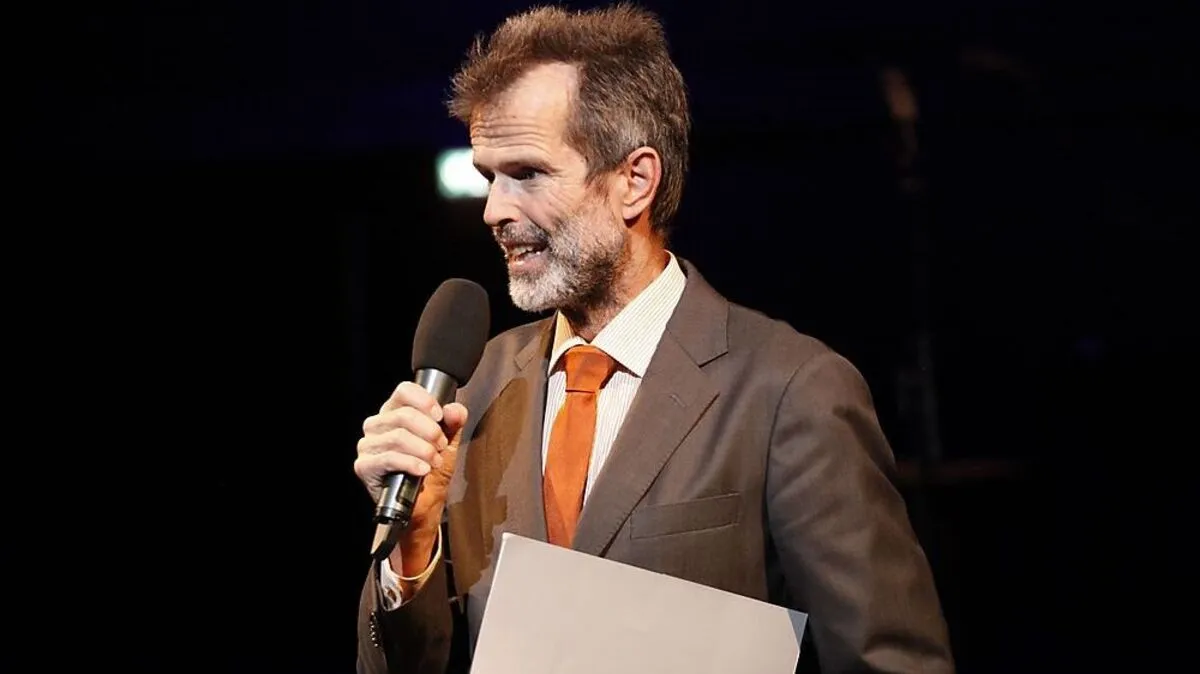 Klaus Dorfegger in Aktion bei den "konfrontationen 7" 