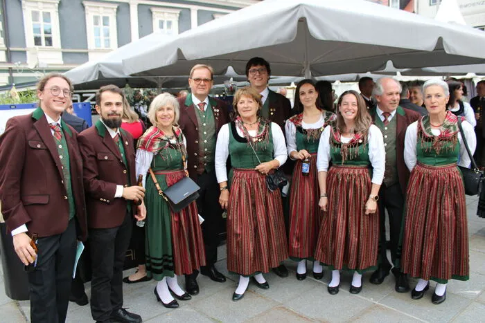 Der Singkreis Völkermarkt vor seinem Auftritt.