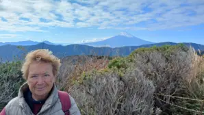 Gerda Madl-Kren genoss auch die Aussicht auf den Berg Fuji