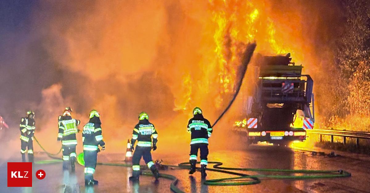 Mooskirchen-Vollbrand-eines-Lkw-auf-der-A2-l-st-Gro-einsatz-aus