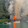 Am Südufer des Wörthersees brannte eine Bootshütte