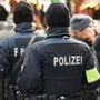 Sicherheit auf einem Frankfurter Weihnachtsmarkt