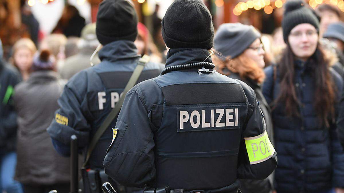 Sicherheit auf einem Frankfurter Weihnachtsmarkt