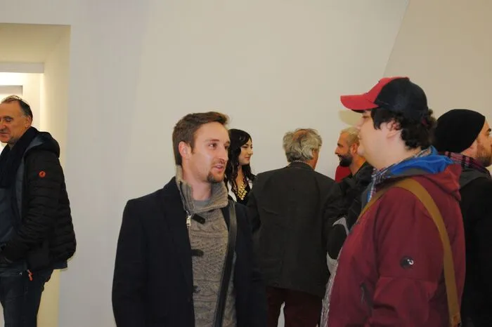v.l.: Kurt Stocker (Dor-Film), Autor Stefan Rothbart, Schauspielerin Sophie Grabner,  Alfred Ninaus (ran-Film), Schauspieler Paul Hassler, "Adam"-Regisseur David Lapuch