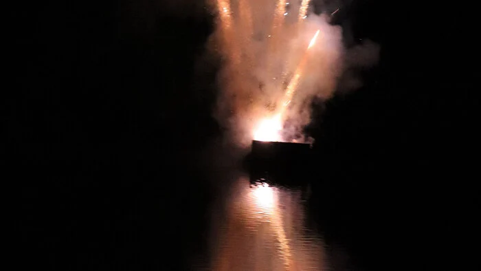 Es fand auch wieder das beliebte Brillantfeuerwerk über dem Flatschacher See statt!