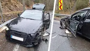 Vom Lkw-Anhänger erfasst und gegen die Leitschiene gedrückt: So sah das Auto einer Murtalerin nach dem Unfall aus
