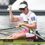 LINZ,AUSTRIA,01.SEP.19 - ROWING - FISA World Championships 2019, W1x, Women s Single Sculls, Final B. Image shows the rejoicing of Magdalena Lobnig (AUT). Photo: GEPA pictures/ Andreas Pranter