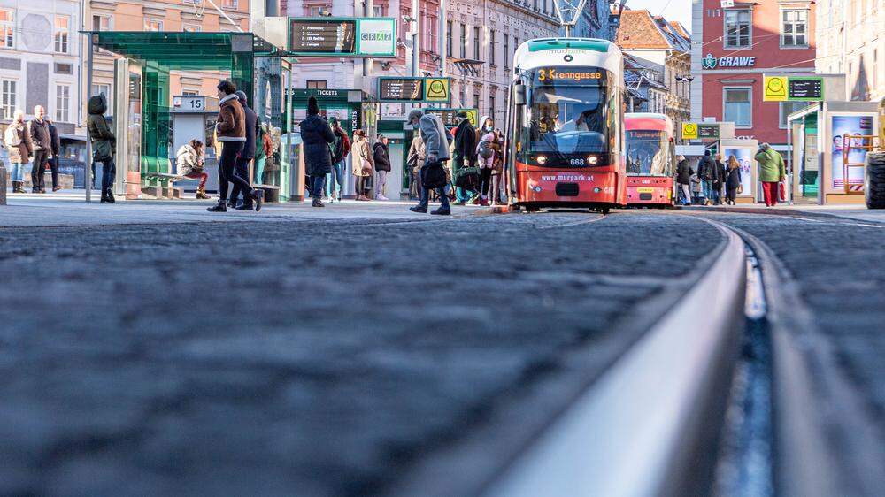 Busse und Straßenbahnen der Graz-Linien sind nicht vom Streik betroffen