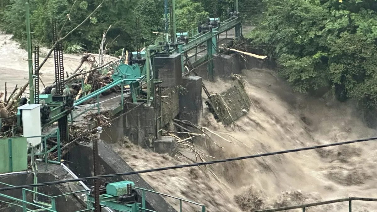 Wassermassen bei Eisenkappel