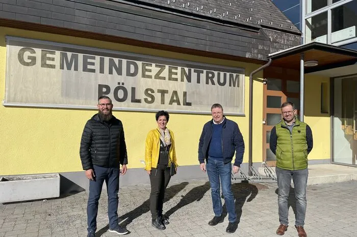 Der Krisenstab: Robert Reif, Petra Weiß, Alois Mayer und Gerald Reitinger