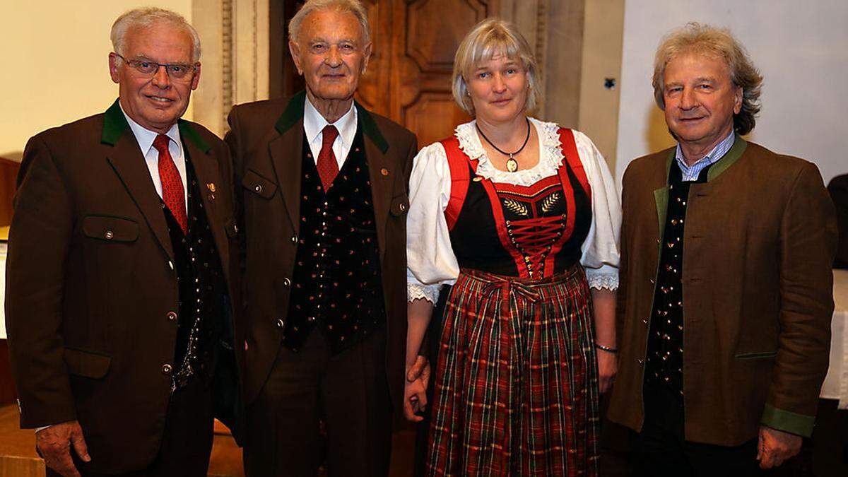 Hanspeter Strobl, Oswald Brandner, Silke Kohlmeier und Horst Moser 