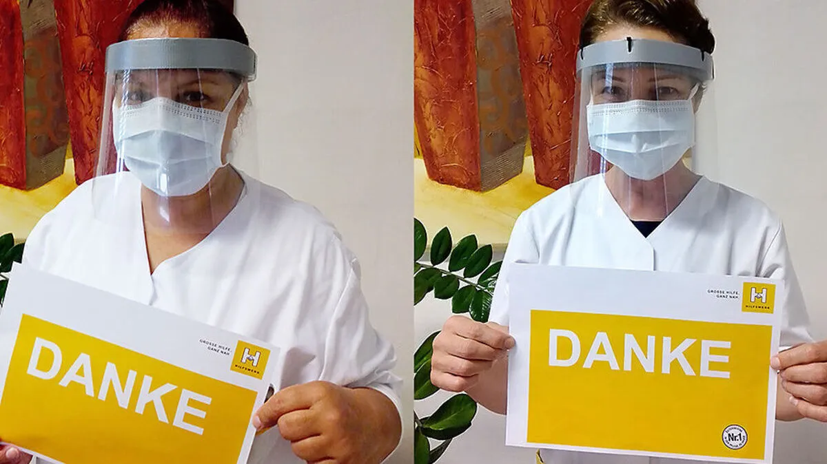 Dem Mobilen Dienst Voitsberg-Land wurden Plexiglas-Schutzschilder gespendet