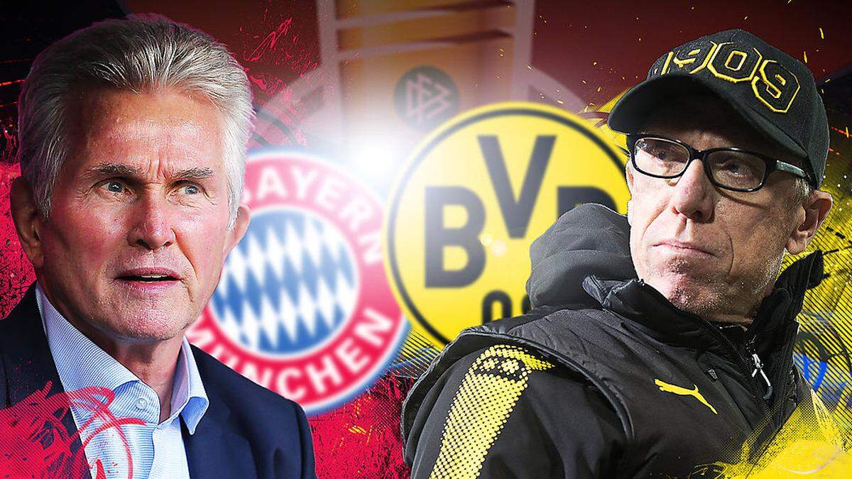 Das heutige Duell: Heynckes vs. Stöger