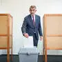 Andrej Babiš bei seiner Stimmabgabe | Andrej Babiš bei seiner Stimmabgabe