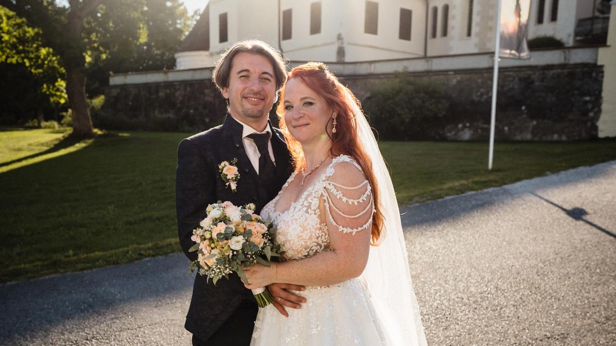 Herwig und Susanne Wilfinger heirateten auf Schloss Kornberg