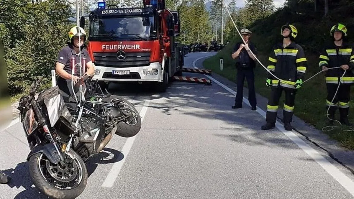 Bergung wurde von Freiwilligen Feuerwehr Eselsbach 