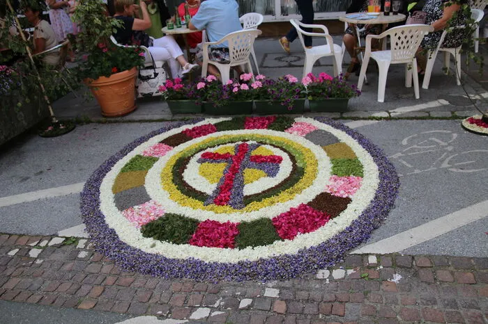 Jeder Blumenteppich unterscheidet sich von den anderen.