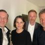 Historisches Selfie zum Auftakt der deutschen Koalitionsgespräche 2021; Wissing, Baerbock, Lindner, Habeck 