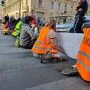 Protestaktion auf der Wiener Ringstraße