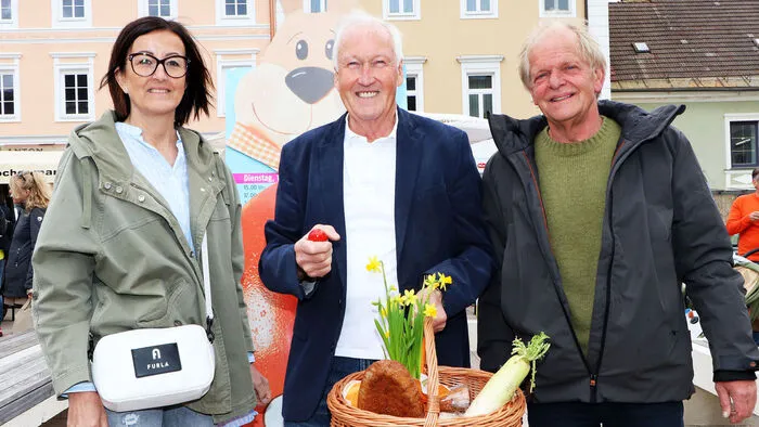 Am Foto von Links: Andrea Pecile, Erich Meislitzer (Tagessieger) und Erhard Blaßnig.