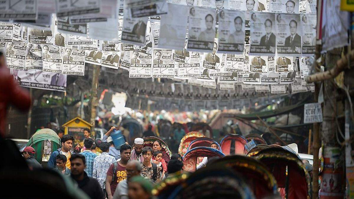 Wahlplakate in Bangladesch