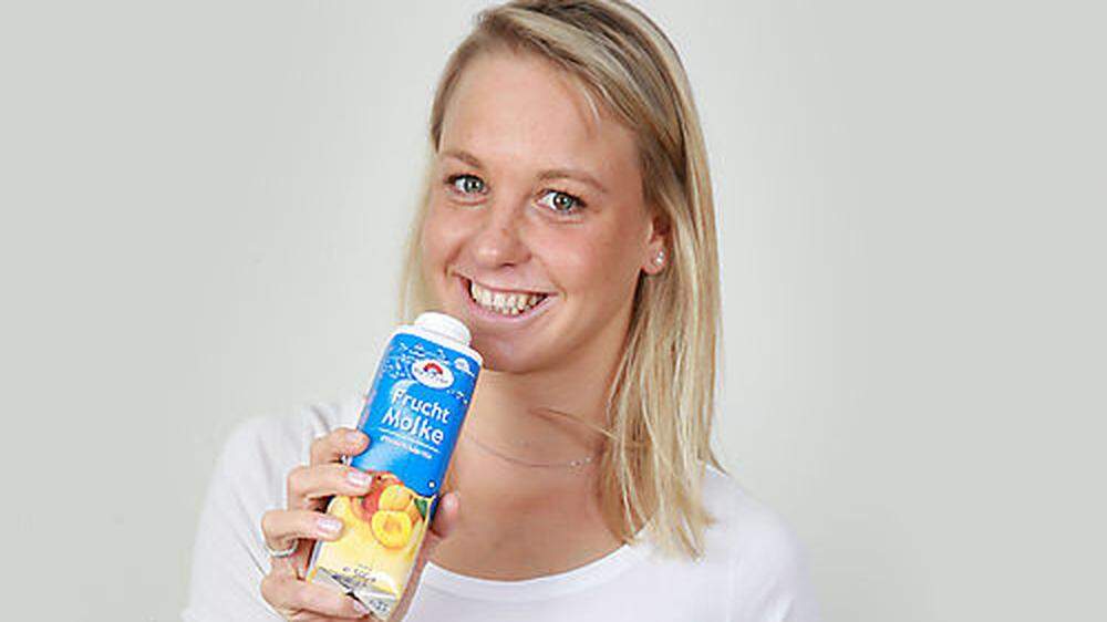 Lisa Zaiser modelt für die Kärntnermilch