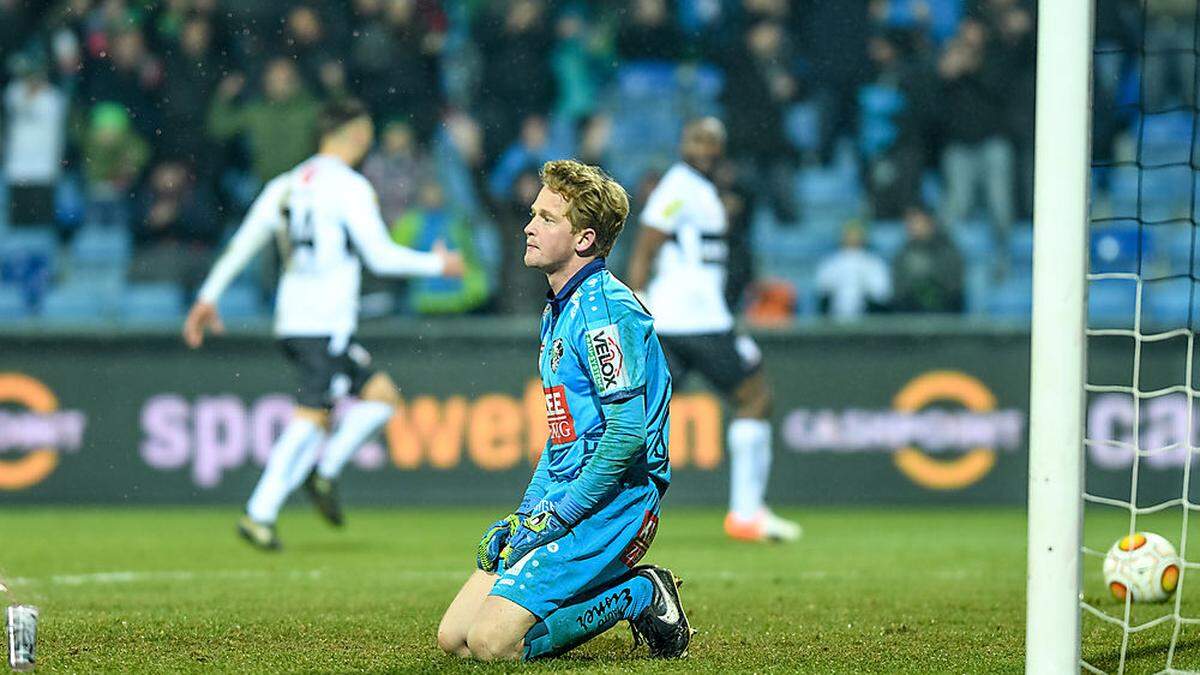 Bitter auch für WAC-Goalie Dobnik