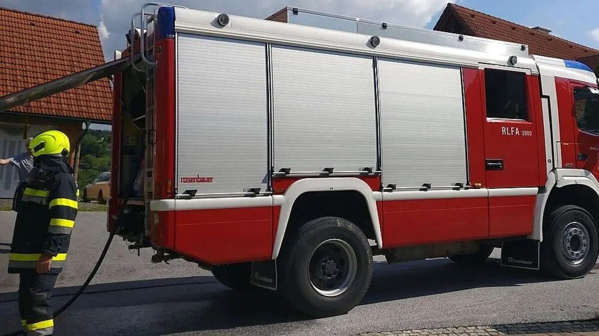 Zwei Feuerwehren waren im Löscheinsatz
