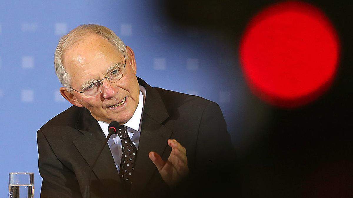 Der deutsche Finanzminister Wolfgang Schäuble