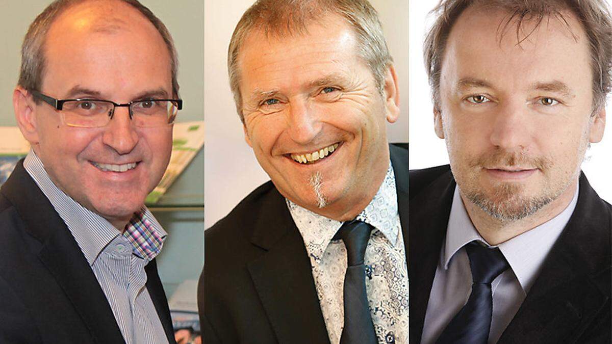 Andreas Schlemmer (Wirtschaftskammer), Günther Reitbauer (AMS Weiz), Gottfried Walter (AMS Gleisdorf)