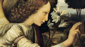 Ausschnitt aus dem Gemälde „Die Verkündigung“ von Leonardo da Vinci