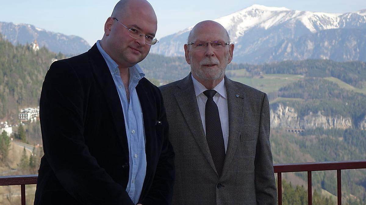 Florian Krumpöc, seit drei Jahren Intendant am Semmering, und Horst Schröttner Semmeringer Bürgermeister 