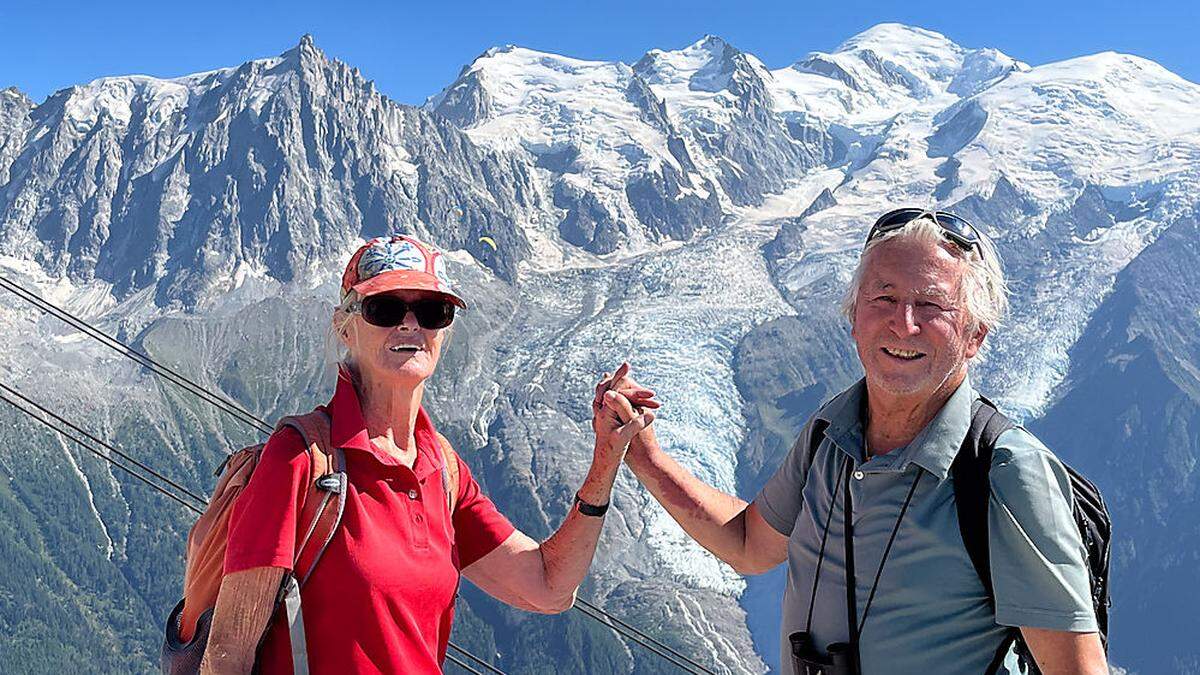 Luise und Günter Auferbauer wieder am Montblanc in den Savoyer Alpen