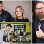 Die Betreiber der besten Cafés in Villach (links oben: Martin Kribitsch und Yvonne Krakolnig, links unten: Razvan Ban, rechts: Matthias Kollegger)