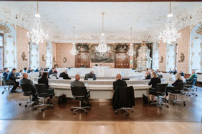 In der Landstube des Grazer Landhauses fand der Festakt statt
