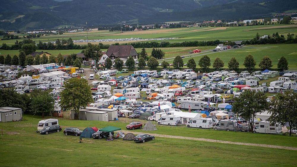 Alle Campingplätze rund um den Red Bull Ring (hier ein Bild aus dem Jahr 2019) sind heuer restlos ausverkauft