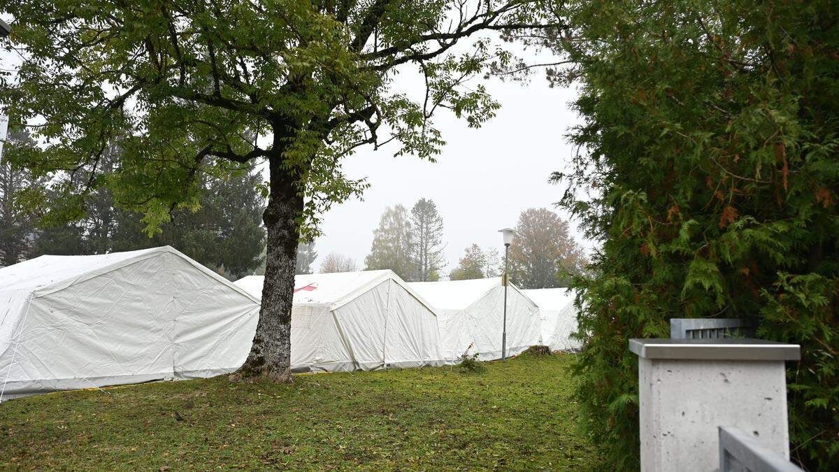 Zelte für Asylwerber in Oberösterreich