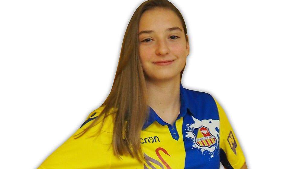 Schon mit 15 spielt Michela Croatto in der 2. Kampfmannschaft des SKN St. Pölten