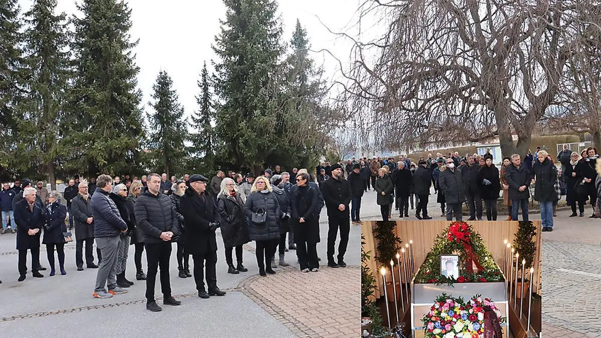 Hunderte Trauergäste kamen zur Verabschiedung von Unternehmer und Sportfunktionär Karl Bratschko