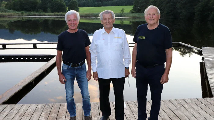 Sind seit 50 Jahre schon immer dabei von Links: Alfred Nageler, Erwin Ebenberger und Peter Nageler.