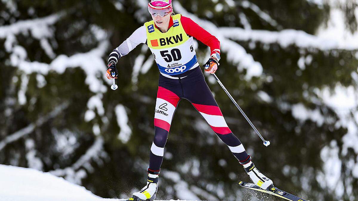 Bärenstark in Davos: Teresa Stadlober verfehlte nur knapp das Podest 