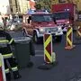 Der Unfallort wurde vorübergehend abgesperrt
