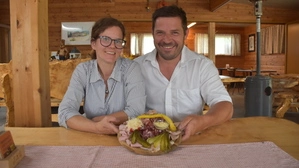 Anna Jamnig mit ihrem Lebensgefährten Michael Merkovec