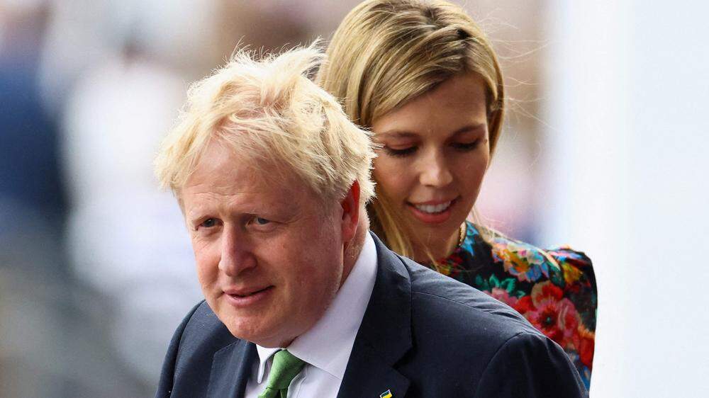 Boris Johnson mit Ehefrau Carrie Symonds