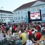 EM 2021, Achtelfinale Oesterreich vs Italien, AUT vs ITA, Wembleystadion London, 26. Juni 2021. Fans in der Fanzone in Klagenfurt, Public Viewing Foto: Daniel Raunig