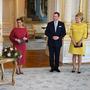 (v. l.) Luxemburgs Premierminister Luc Frieden, Großherzog Henri, Großherzogin Maria Teresa, Prinz Guillaume, Prinzessin Stephanie